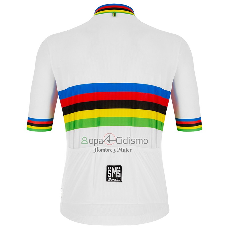 Uci Mondo Campione Ropa Ciclismo Culotte Corto 2023 Hombre Mangas Cortas Rainbow